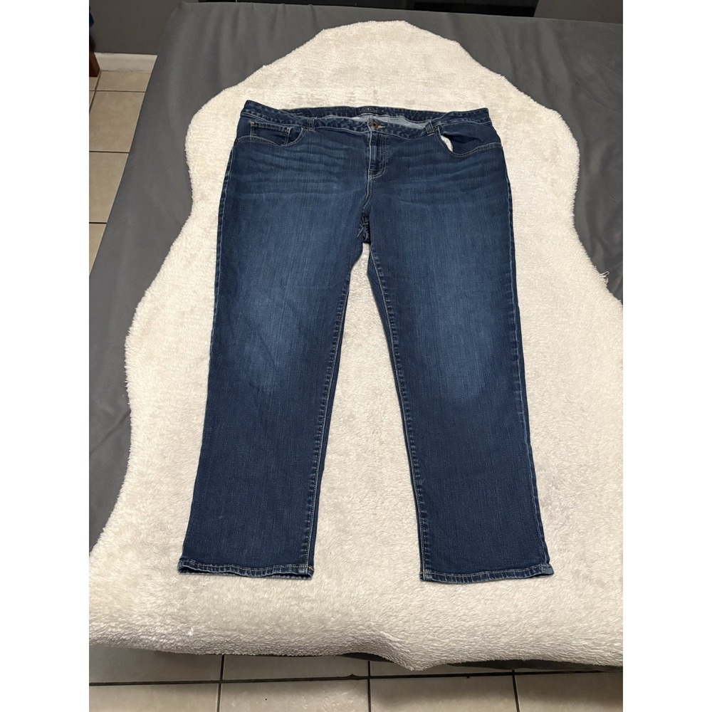 Lucky Brand Ginger Skinny Women's Blue Denim Jeans‎ Plus Size 24W Pants Stretch